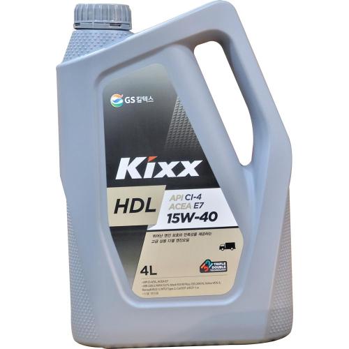 GS칼텍스 엔진오일(디젤) Kixx HDL CI-4/E7 15W-40_4/4L
