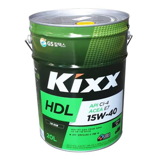 엔진오일(디젤)-Kixx HDL CI-4/E7 15W-40_20L