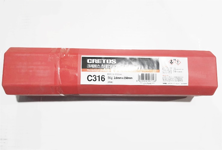 CRETOS 용접봉 피복아크봉(스텐) C316 (2.6mm) C316 5KG