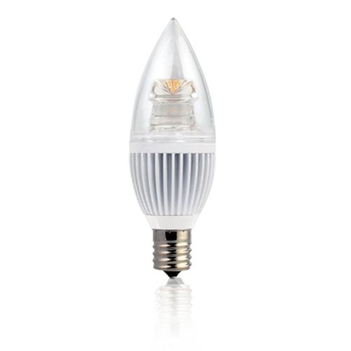 포커스 LED램프-촛대구 4W/E17 전구색 10EA