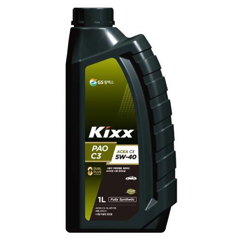 합성 엔진오일-Kixx PAO C3 5W-40 / 1L(승용디젤/가솔린/LPG)