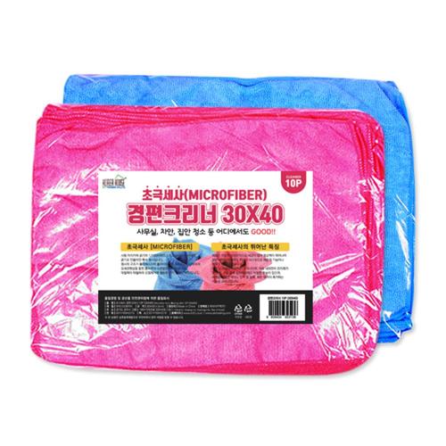 코리아하우스 극세사 청소포 경편크리너(40*40)10P (핑크)-중 1봉
